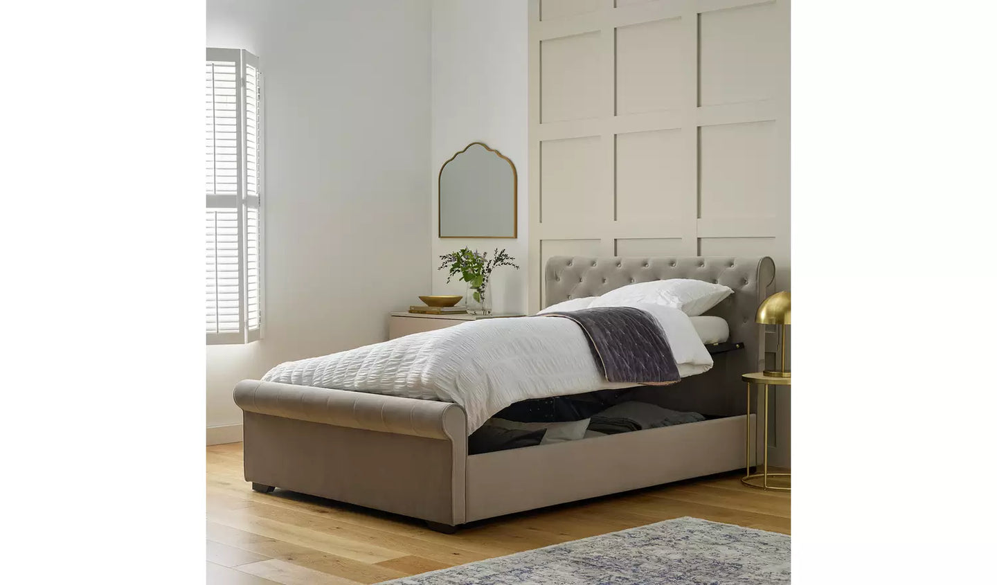 Harrow Kingsize Side Lift Ottoman Bed - Grey